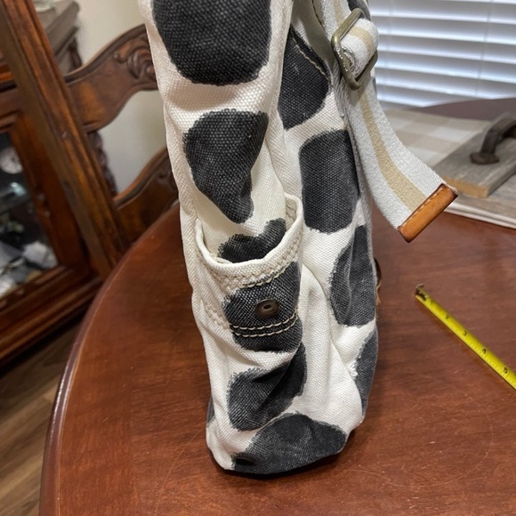 Gap canvas leather vtg Handbag Tote Bag weekender travel bag - Picture 5 of 12